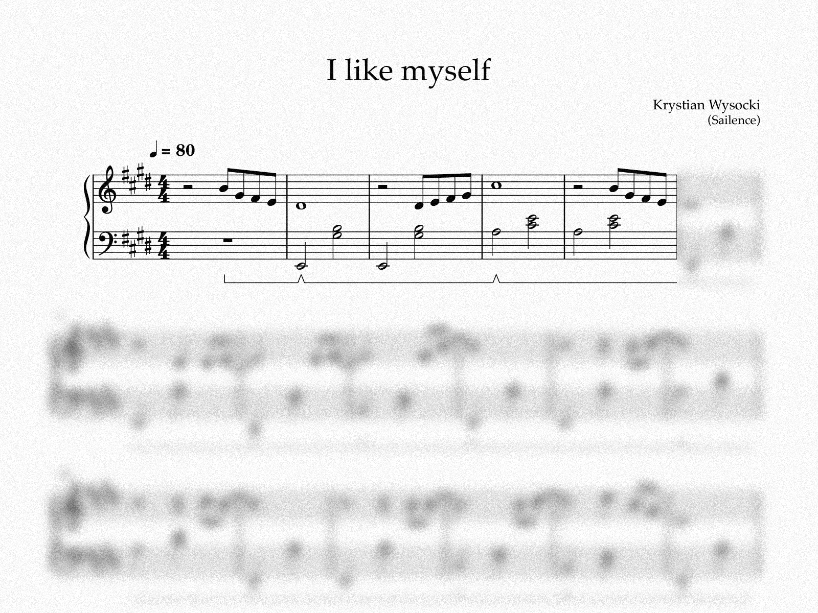 sheet photo_I like myself