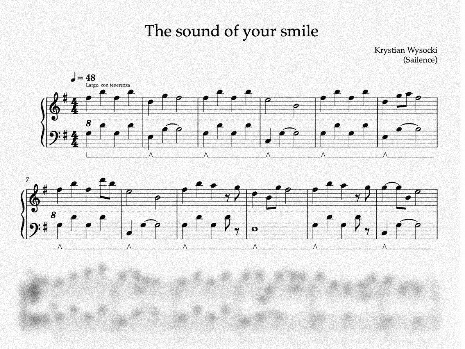 The sound of your smile-sheet music-gfx