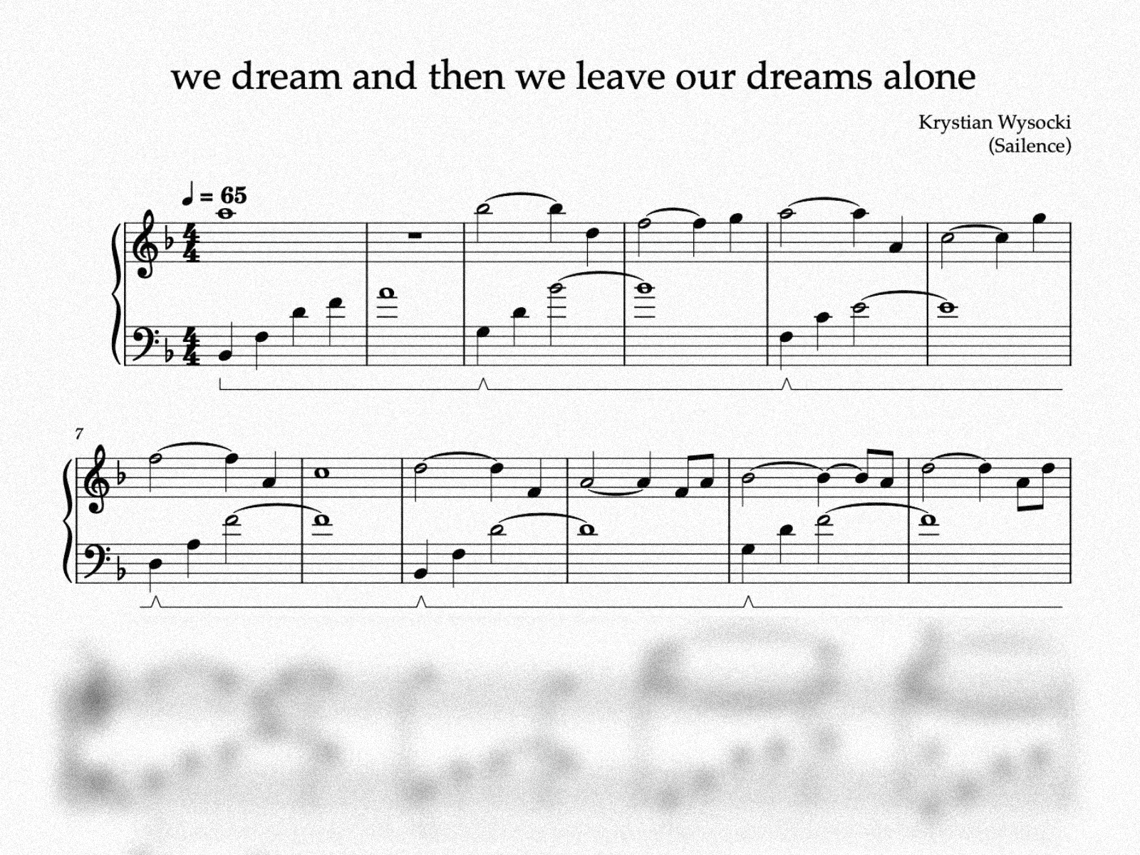 we dream and then we leave our dreams alone-sheet music-gfx